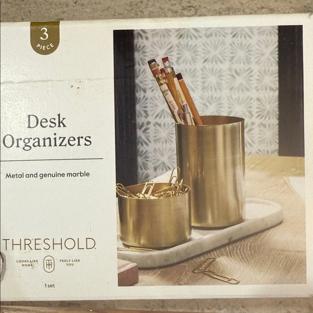 Threshold Gold Desk Organizer Set - Picture 9 of 9